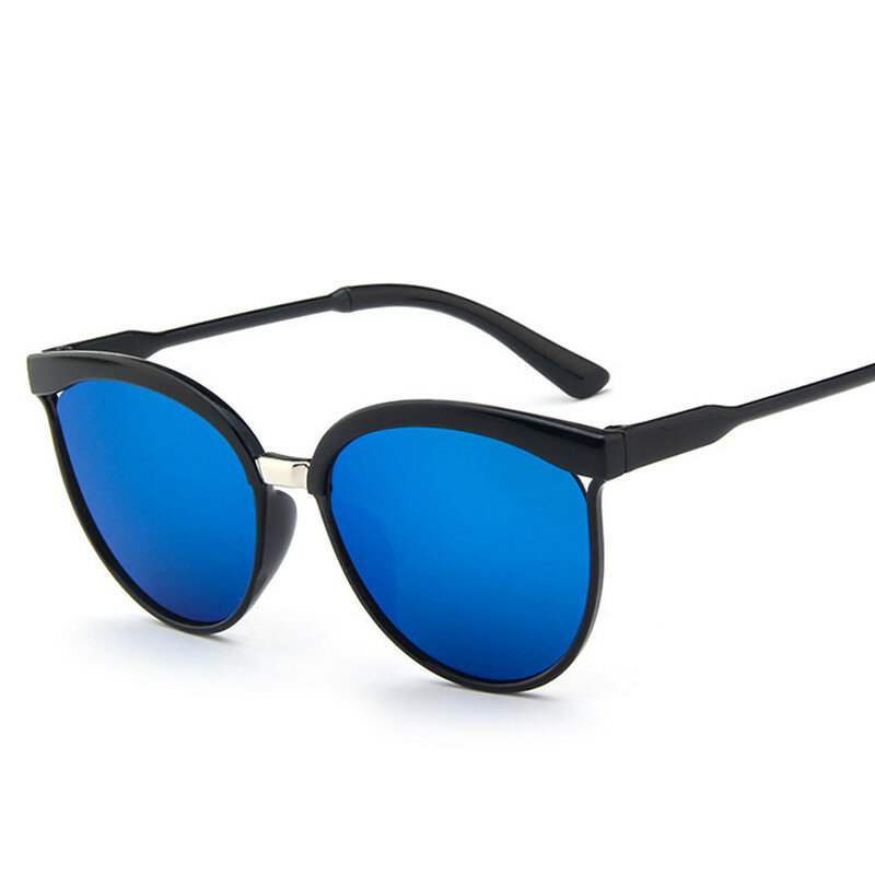 2021 nowa gorący styl okulary przeciwsłoneczne Cat Eye kobiety marka projektant mody powłoka lustro Sexy Cateye okulary UV400 damskie okulary
