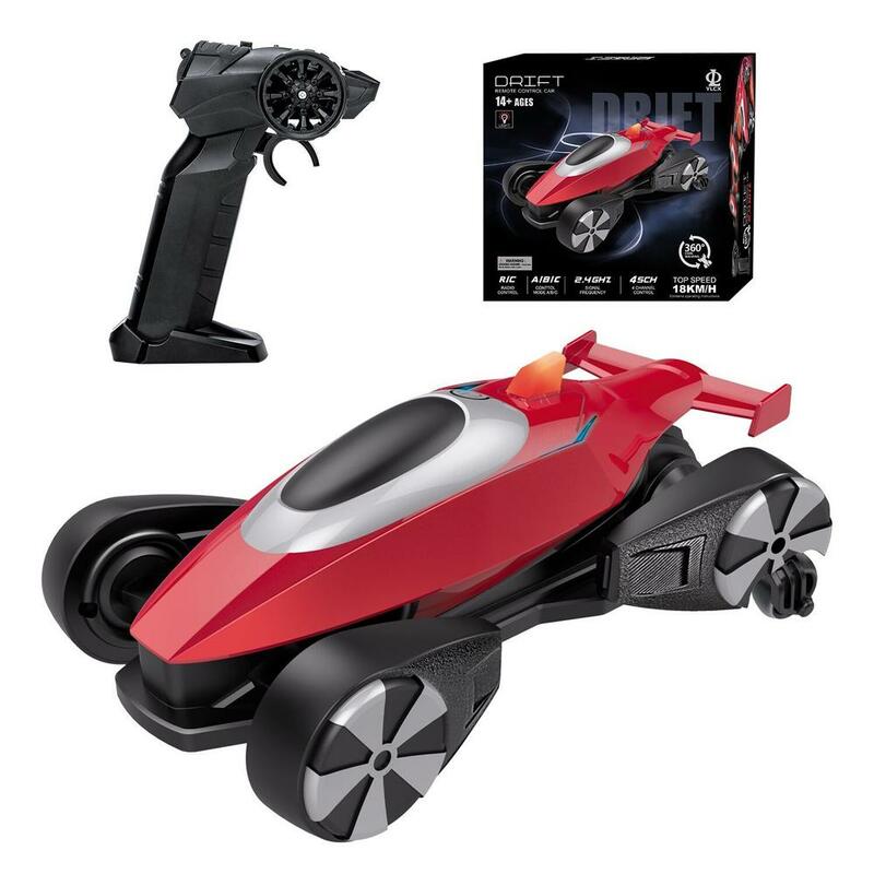Coche teledirigido con luz giratoria de 360 grados para niños, coche de juguete con Control remoto, P-912, acrobacias laterales, regalo