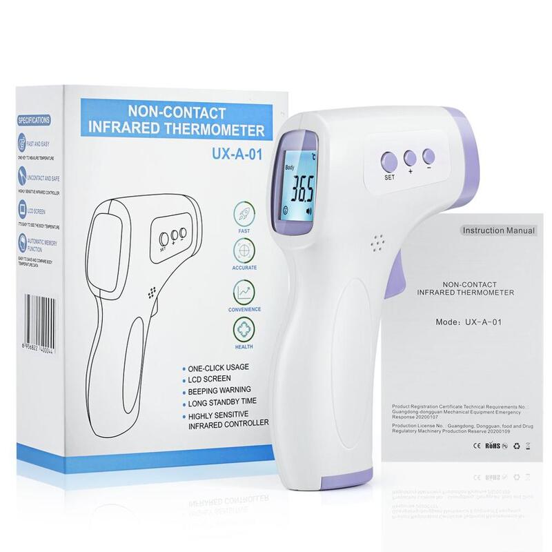 Termómetro infrarrojo sin contacto para bebés y adultos, termómetro Digital para la frente y el cuerpo, para exteriores, para el hogar, 2020
