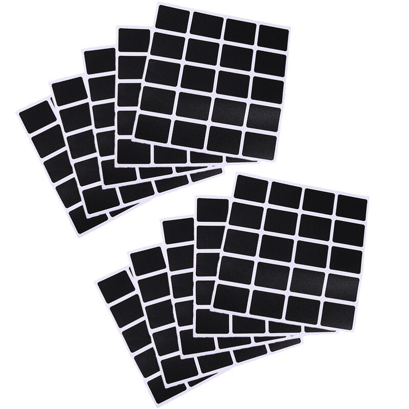 1 conjunto 10 pçs blackboard adesivos removível quadro (preto)