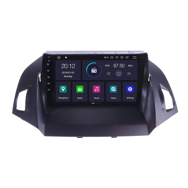 Reproductor Multimedia con GPS para coche, unidad principal de navegación, Radio, Audio estéreo, grabadora de cinta, Android 10,0, 4 + 64G, para Ford Kuga Escape 12-19