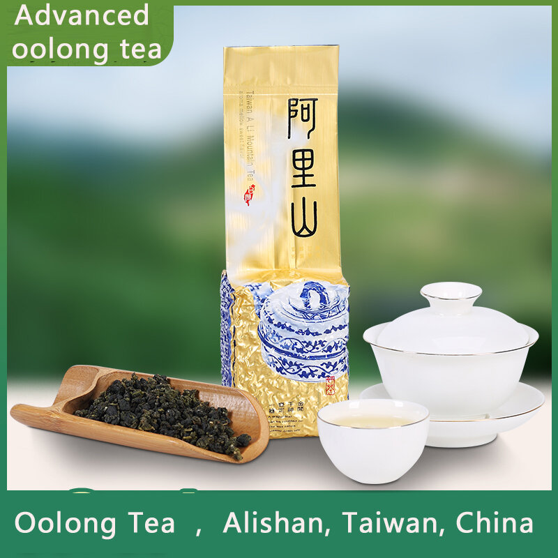 ชาอูหลงไต้หวันชา Alishan Tea สีเขียวอาหารนุ่มสาขาชาอูหลง Jinxuan ชา150G 300G