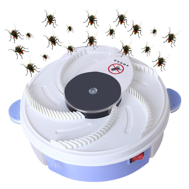 Electric fly trap, automatic USB mosquito killer can repel insects, rotating control device, suitable for hotel families
