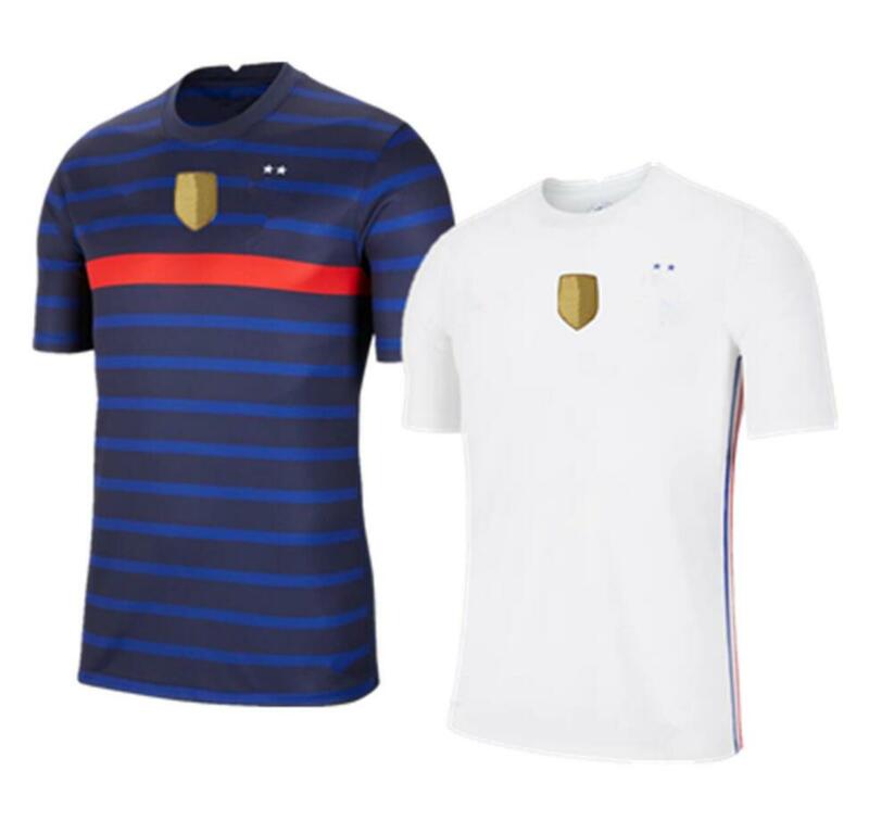 Mannen 2021 2022 Frankrijk Thuis Weg Jogging Giroud Mbappe Kante Pogba Benzema Trainingspak T-shirt