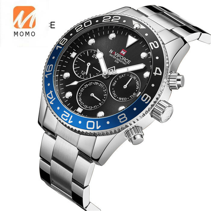 Винтажные японские часы из нержавеющей стали, водонепроницаемые наручные кварцевые мужские часы 9147