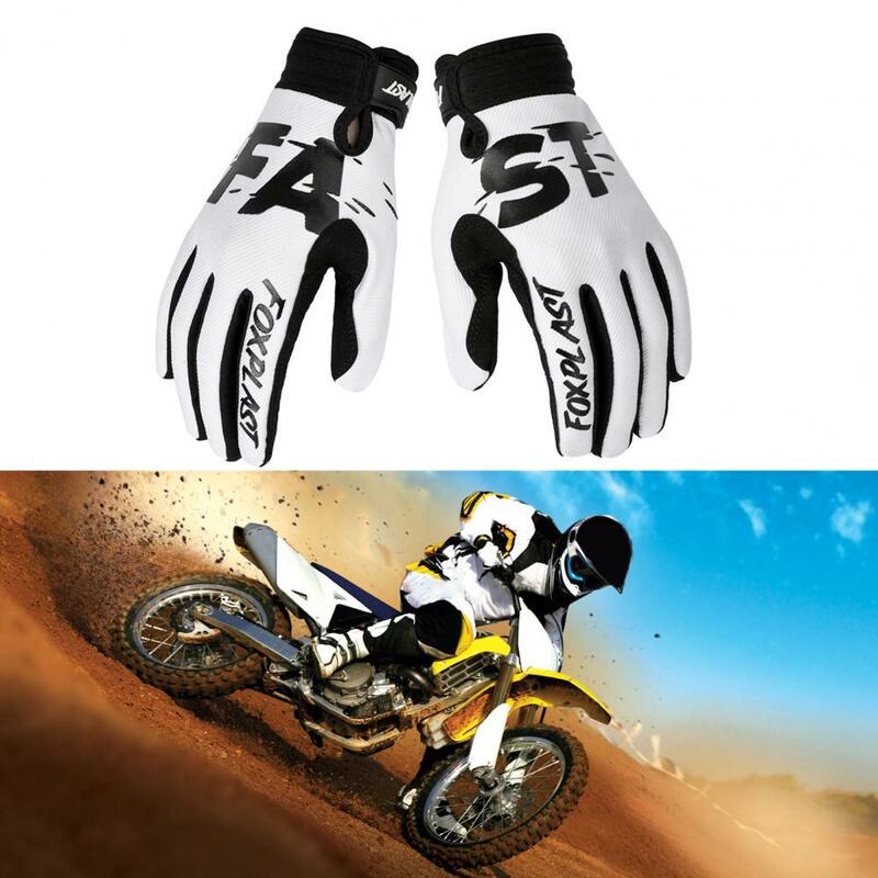 Outdoor Use 1Pair Durable Motocross Mountain Bike Gloves Hands Protection Motorcycle Sports Gloves Breathable   for Exercise