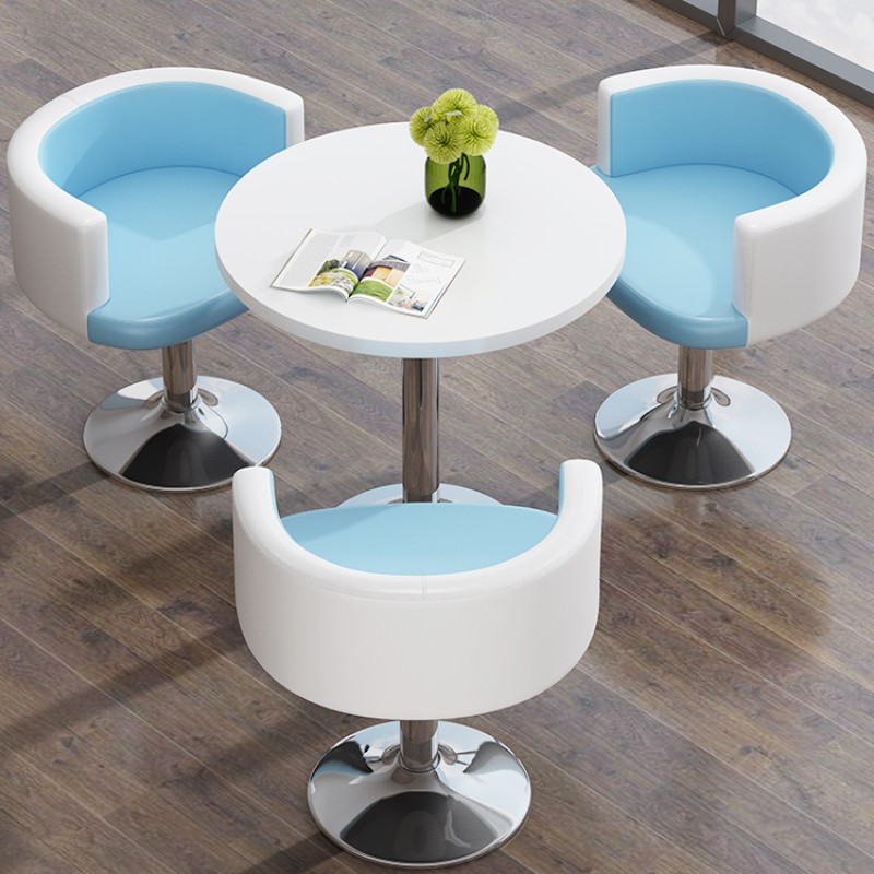 Conjunto de mesa de Comedor con 4 Sillas, mueble de Comedor, mesa de cristal para café, cocina, Comedor, recepción de negocios, 4 Sillas