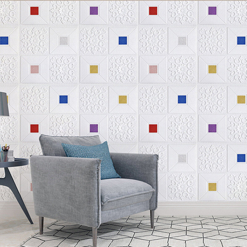 35x35cm 3d muurstickers zelfklevende espuma baksteen decoração do quarto diy 3d behang muur decoração vivendo muur adesivo para kinderkamer