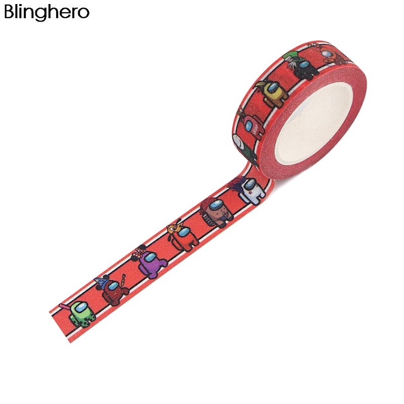 Blinghero – bande adhésive Washi en papier, 15mm x 5m, pour Scrapbooking, décoratif, film magique, dessin animé, papeterie autocollante, BH1227