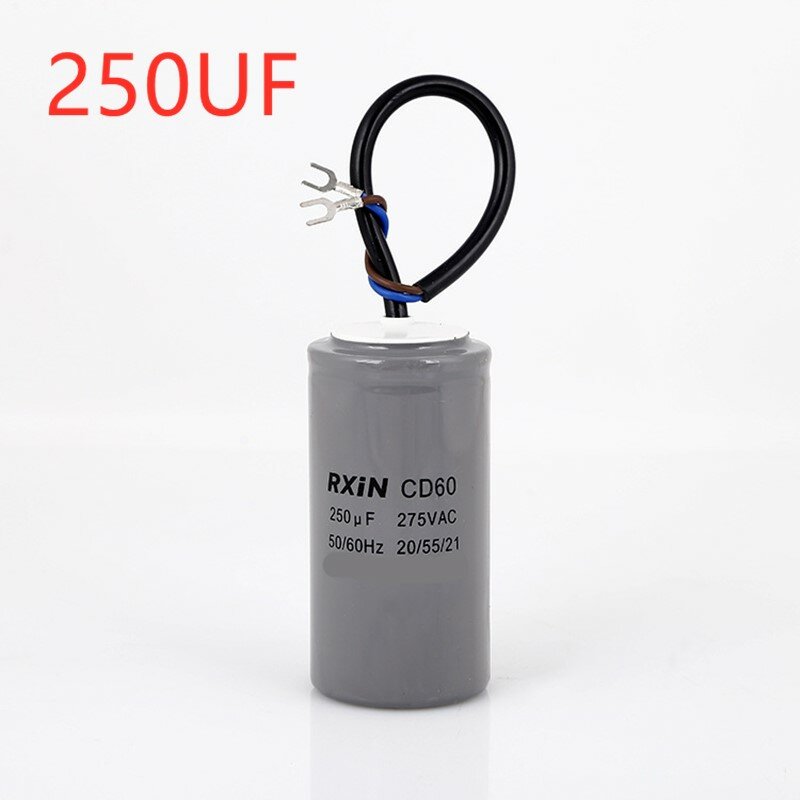 Jednofazowy silnik AC kondensator rozruchowy typu CD60 275V AC o dużej pojemności kondensator 100 uF/150 uF/200 uF/250 uF