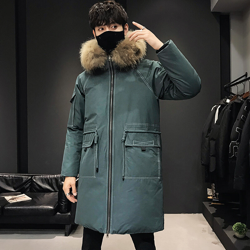 MGFashionThick 재킷 남자 다운 재킷 패션 남자 코트 따뜻한 길쭉한 파카 Hight 품질 남자 재킷 겨울 따뜻한 다운 재킷 남성