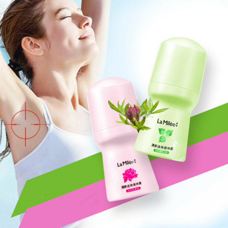 Bola fresca antitranspirantes para o corpo axilas desodorante em rolo fragrância das mulheres homens essência para o corpo suave e seco 50ml unissex