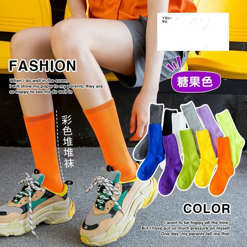 Knowdream – chaussettes mi-baril pour hommes, ensemble de chaussettes amusantes de Style coréen pour robes de femmes, longues chaussettes d'école imprimées