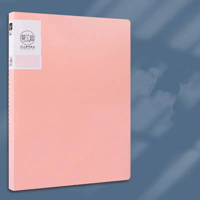 Tas Organiser Meja untuk Dokumen A4 Tunggal Klip Ganda Morandi Folder File Binder Alat Tulis Organizer Kantor Sekolah