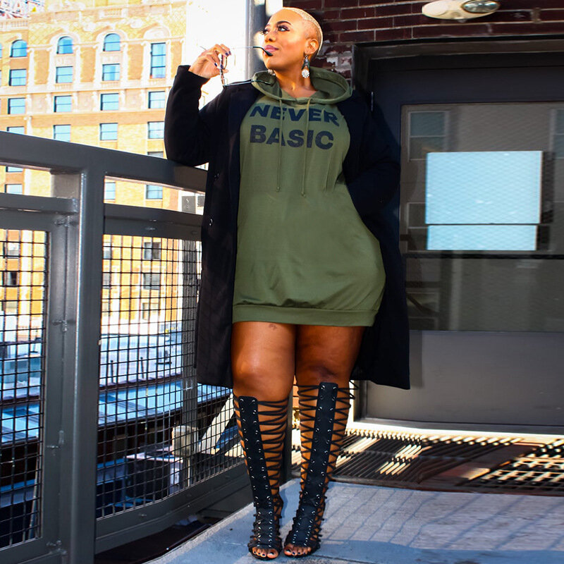Hoodie ชุดขนาดใหญ่ Letter Streetwear แขนยาวลำลองผู้หญิงพลัสขนาดเสื้อกันหนาวชุด2021ใหม่