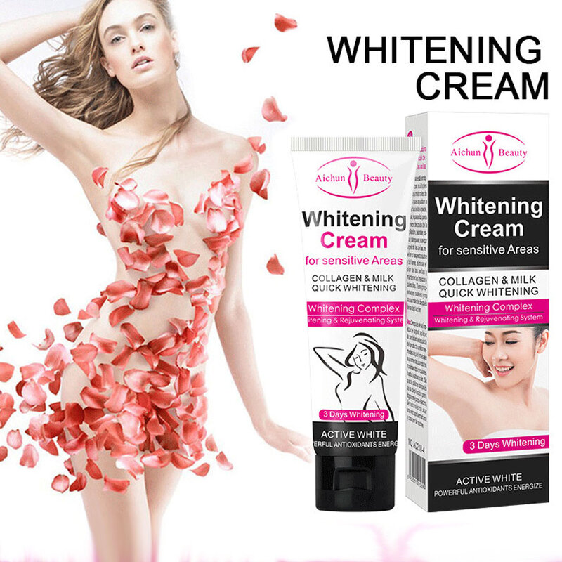 7-Dag Oksel Whitening Cream Huid Lichter Bleken Crème Onderarm Donkere Huid Whitening Intieme Body Lotion