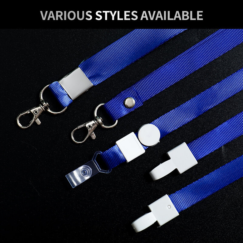 1pcs Plastic Staff Access Pass Id Lanyard Card Badge Holder for Business Office School Exhibition with Lanyard Neck Strap Rope