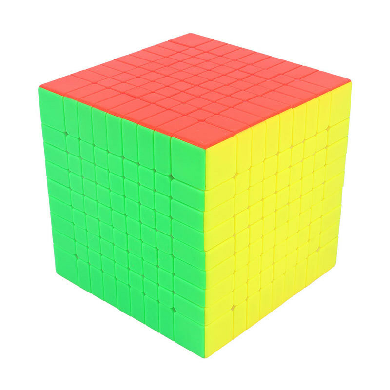 Yuxin cubo mágico profissional 9x9x9, cubo quebra-cabeça sem adesivos, brinquedo educacional para crianças