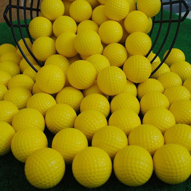 12Pcs Schaum Praxis Golf Bälle Gelb Grün Orange Golf Training Bälle Outdoor Indoor Putting Green Ziel Hinterhof Schaukel Spiel