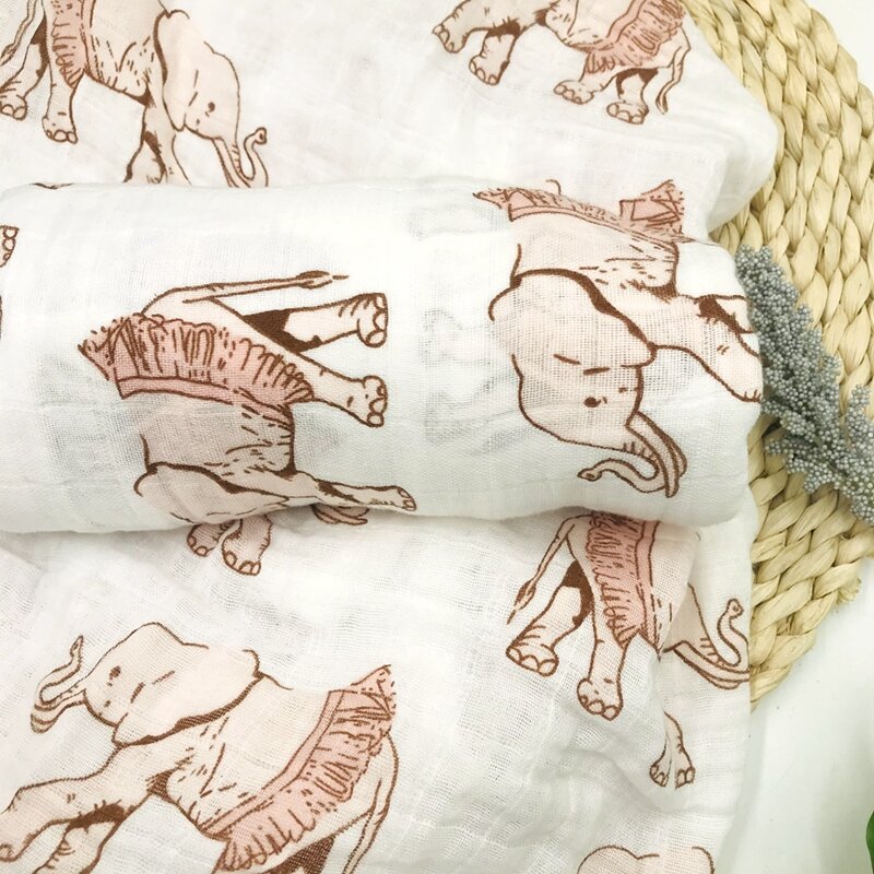 Couvertures de bébé en mousseline 120x110cm, couverture d'emmaillotage pour nouveau-né, 100% coton, grande couche, couverture de poussette, enveloppe de nid