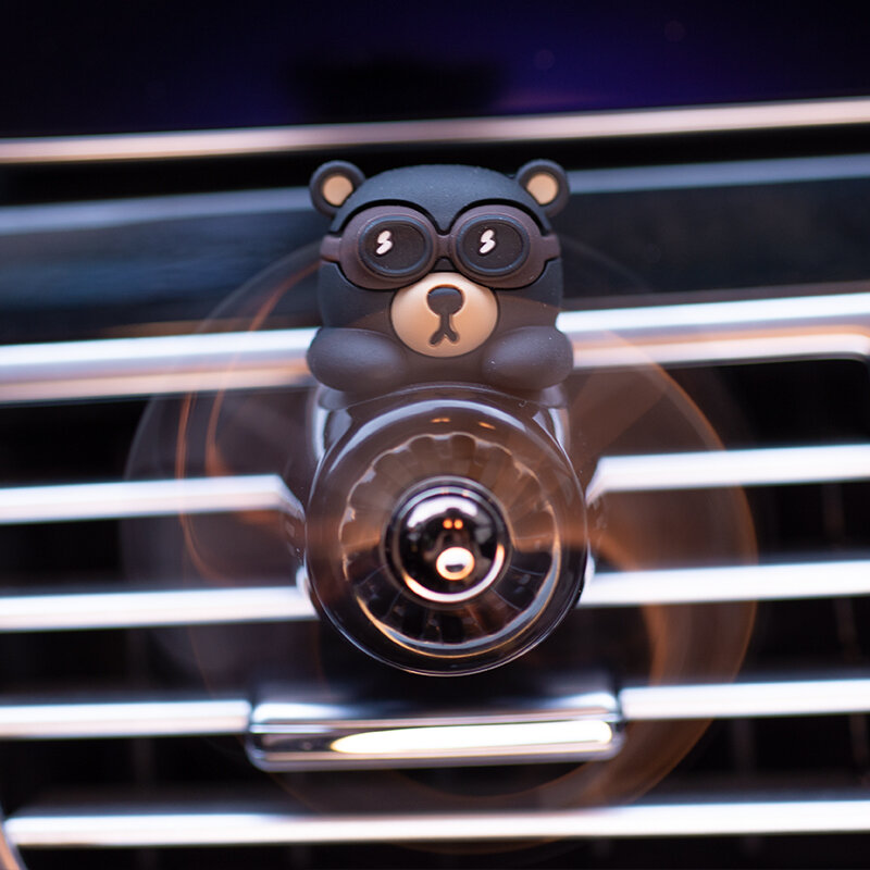 Car Air Freshener Bear Pilot Car Vent Aroma Diffuser Reusable Car