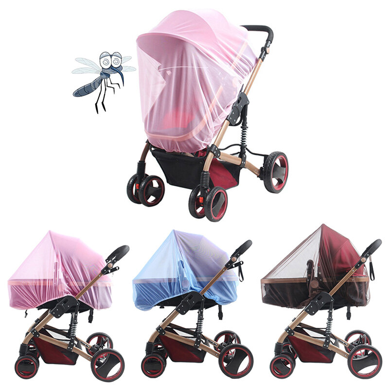 1 pçs carrinho de bebê pushchair mosquito inseto escudo seguro crianças proteção malha acessórios do carrinho mosquito net perímetro 3m