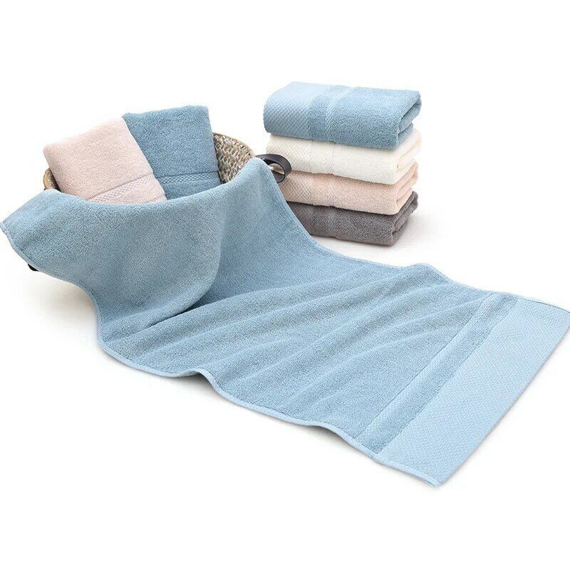 Simple Fashion Color Plain Pattern Men And Women Washcloth Travel Hotel Bath Towel Camping Gym Yoga Portable Towels Lovers Gift
