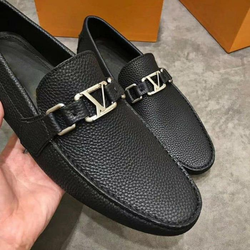 Zapatos de Boutique para hombre, mocasines de negocios informales cómodos de lujo, con cabeza redonda clásica de PU, color negro, 3KC101