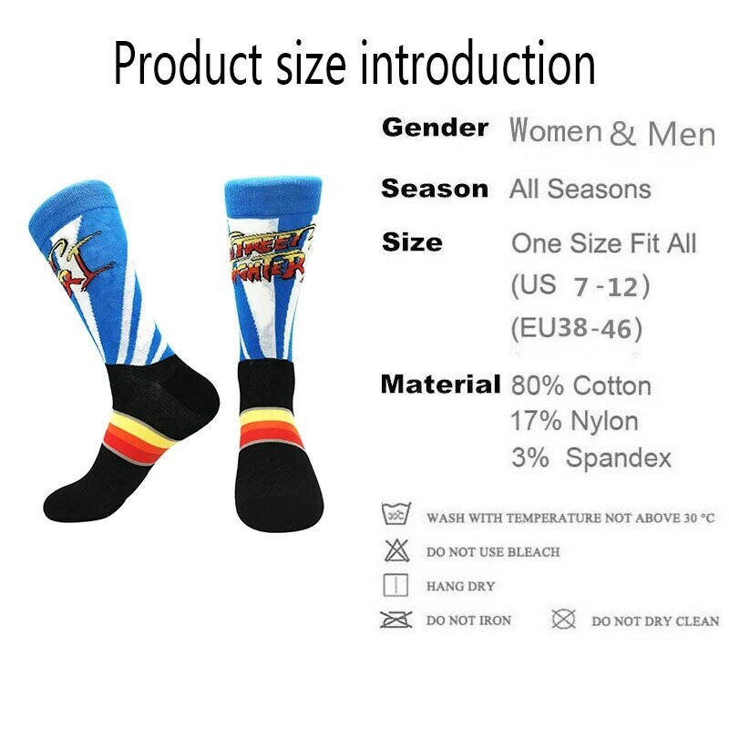 Outono 2021 novo algodão meias masculinas multi-color estilo simpson personalidade meias amantes das mulheres no tubo