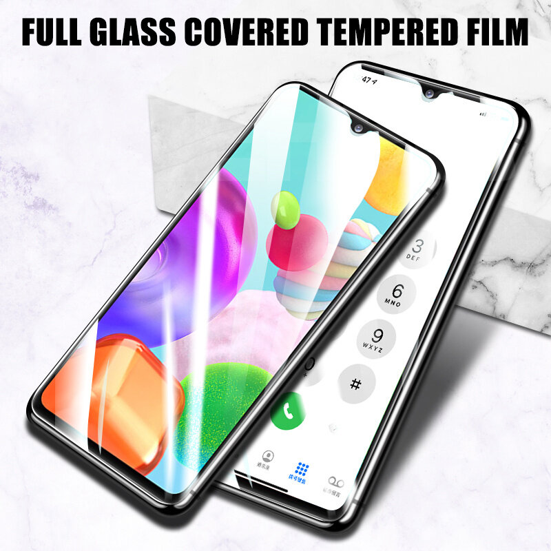 9D protectora de cristal para Samsung Galaxy A01 A11 A21 A31 A41 A51 A71 de vidrio templado Samsung M01 M11 M21 M31 M51 Protector de pantalla