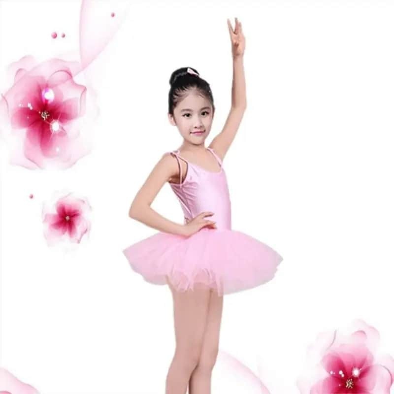 Traje de Ballet para niñas pequeñas, traje de baile, patinaje de gimnasia, leotardo, 5 colores