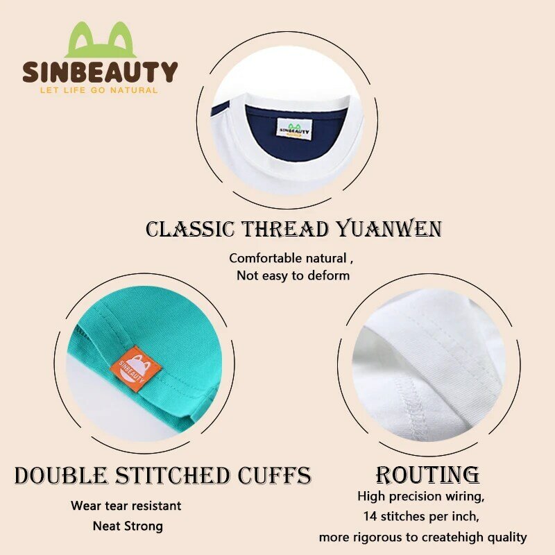 SINBEAUTY-Camiseta holgada de algodón para Mujer, blusa de media manga con cuello redondo ST5011, 2021