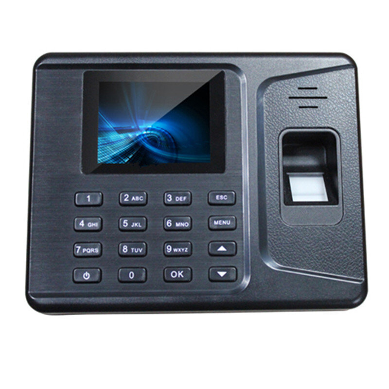 Sistema de asistencia con huella digital TCPIP, reloj de oficina con contraseña USB, dispositivo de grabadora de empleado, tiempo biométrico de asistencia