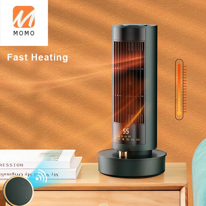 OEM fast heating cold and warm household electric air heater 1200W rotating cool hot two wind mode fan for room