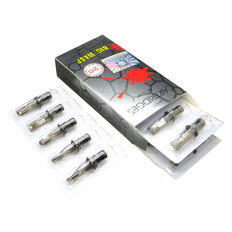 BIGWASP Tattoo Cartridge Needles RM Curved Magnum 20pcs/box For Machine Gun Pen For Lining &Shading Tattoo Supply