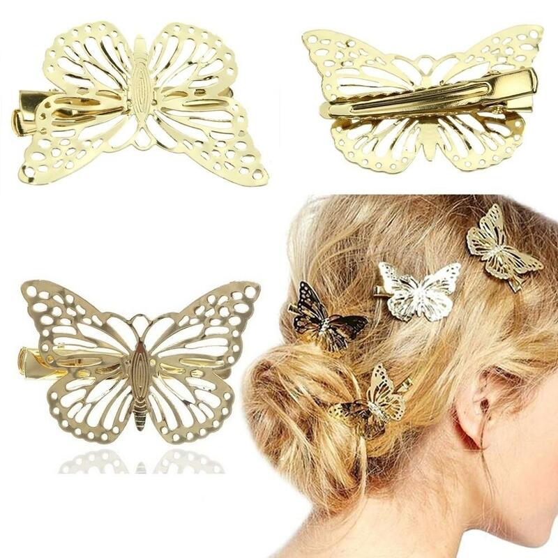 Alloy Butterfly Hair Clip for Women girls Headwear Barrette Hairpins acsesorios para el cabello Hair Accessories for Women Girls