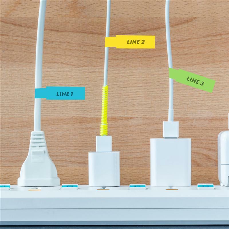 10 arkuszy przydatne samoprzylepne etykiety ostrzegawcze odporne na rozdarcie etykiety kablowe