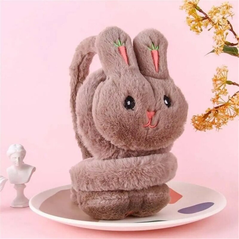 Winter Soft Thick Cartoon Rabbit Ear Protection Ear Warmers Ear Cover Warm Earmuffs