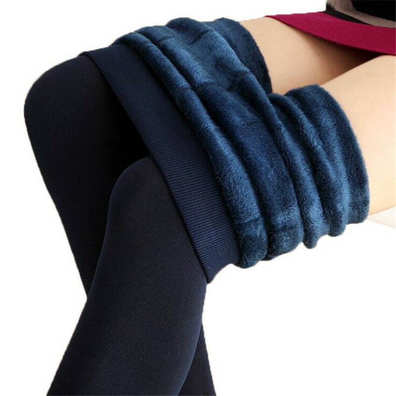 Trend Knitting HOT SALE 2021 Casual Winter New High Elastic Thicken Lady's Leggings Warm Pants Skinny Pants For Women