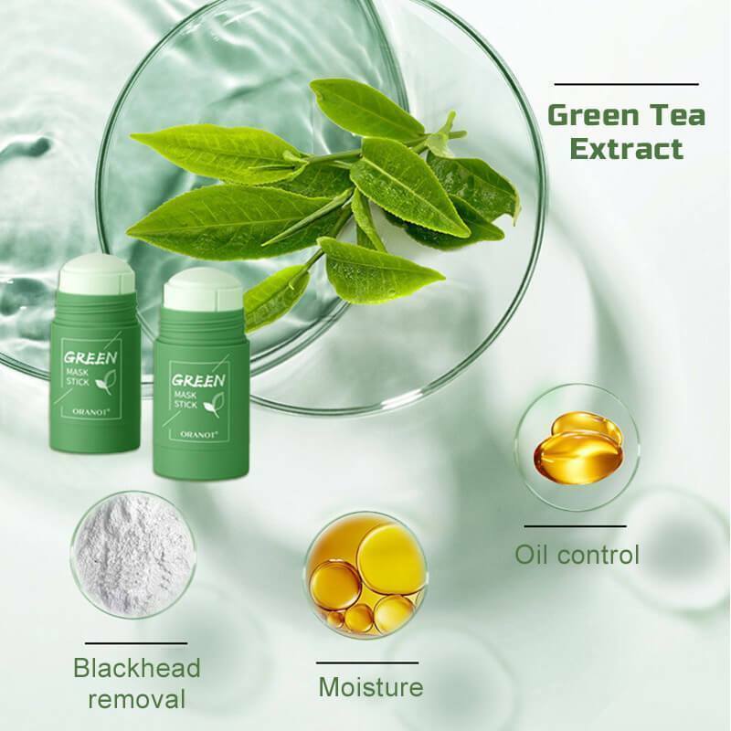 1Pc Poreless Deep Cleanse Mask Stick Green Tea Cleansing Facial Mask Stick การควบคุมน้ำมันสิว Cleansing Face Skin Care เครื่องมือ