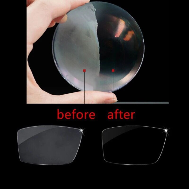Lingettes Anti-buée réutilisables pour lunettes, 5 pièces, pré-humidifié, Anti-buée, chiffon pour verres, Anti-buée