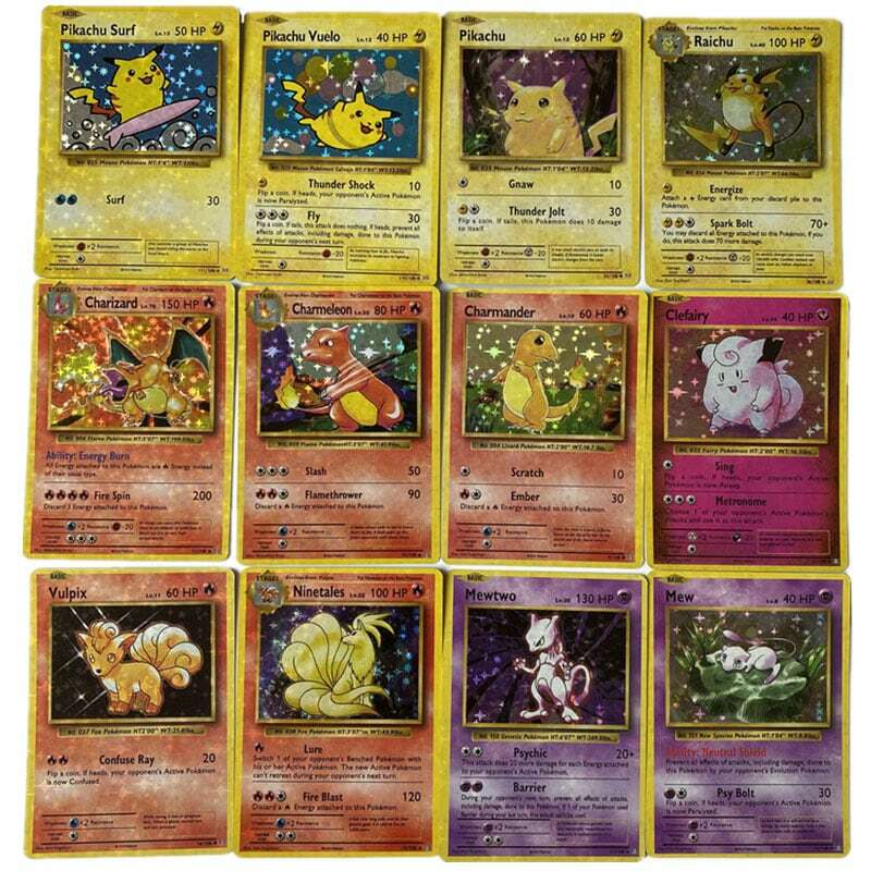 No Repeat Pokemon Cards Vmax Charizard Shining Game GX Mega Collection Battle Carte Trading Card Trainers 1st Edition Toys Gifts