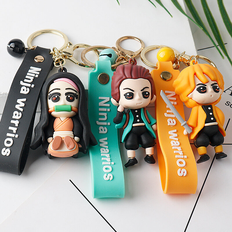 I più venduti Anime portachiavi figure Cartoon doll portachiavi per chiavi auto ciondolo in PVC giocattoli regalo