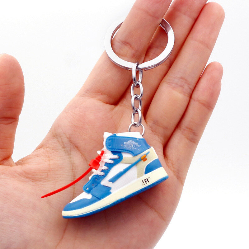 Mode Mini AIR Marke Sneaker Keychain Modell Schuhe Schlüsselbund Junge Männer Rucksack Anhänger Auto Schlüssel Zubehör Heißer Verkauf Schmuck Geschenk