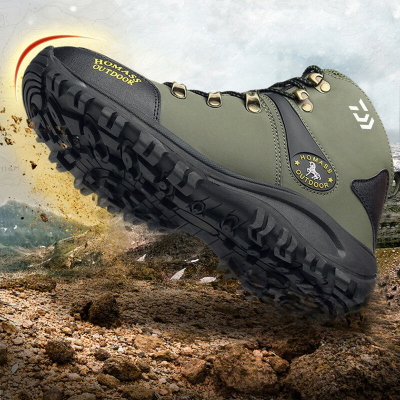Daiwa-zapatos de pesca impermeables para hombre, calzado de terciopelo a prueba de viento, para pesca, senderismo, montañismo y deportes al aire libre, invierno, novedad de 2021