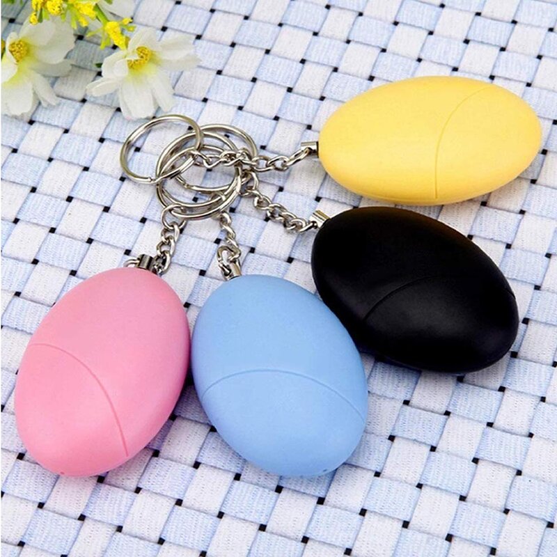 Egg-shaped self-defense alarm girl or woman safety protection siren safety scream wolf protection emergency
