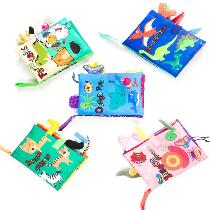 Soft Cloth Books Baby Book Toddle1pcs Newborn Early Learning  AnimalsCognize Reading Puzzle Book Toys Infant Quiet Book For Kids