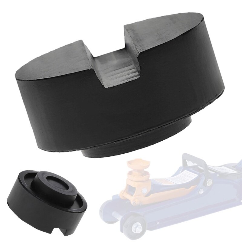 Almohadillas de goma de soporte de gato de elevación de coche, almohadilla de suelo ranurada de goma negra, adaptador de riel de marco Universal, diferentes tipos