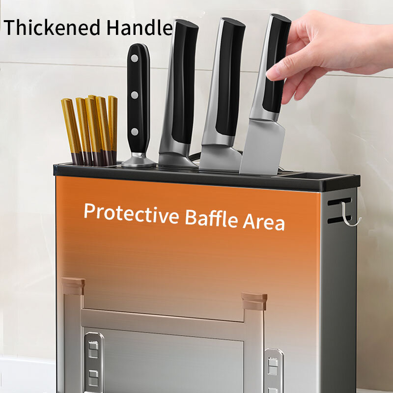 Organizzatore da cucina in acciaio inossidabile forchetta cucchiaio coltello supporto per supporto tagliere posate ripiano scarico accessori da cucina