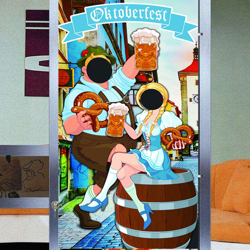 Poster Beerfest Dekorasi Pesta Kafe Gudang Anggur Bar Gantung Dinding Spanduk Festival Bir Antik Bir Minuman Spanduk Oktoberfest